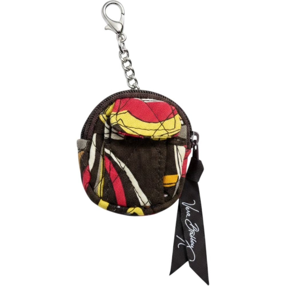 Vera Bradley Puccini Mini Backpack Keychain Bag Charm Quilted Floral retired